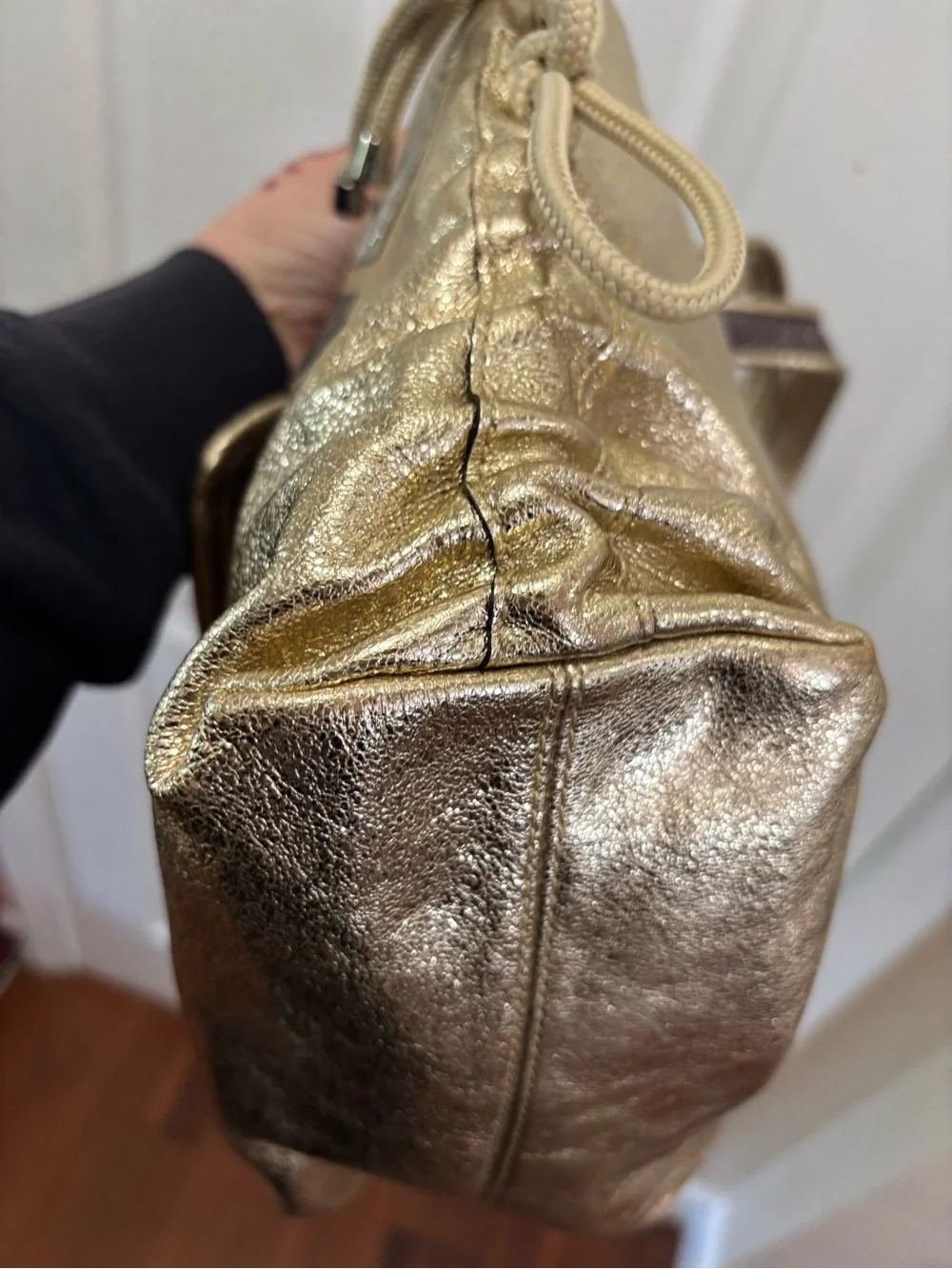 Coach Poppy G1069-16050 LIMITED EDITION Metallic Gold Star Spotlight Tote NWOT - Picture 14 of 16